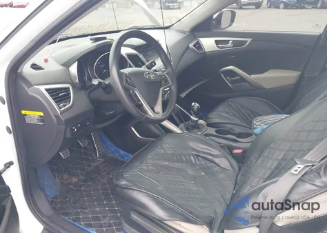 2012 Hyundai Veloster Base W/Gray from USA, damaged, VIN KMHTC6AD6CU021176